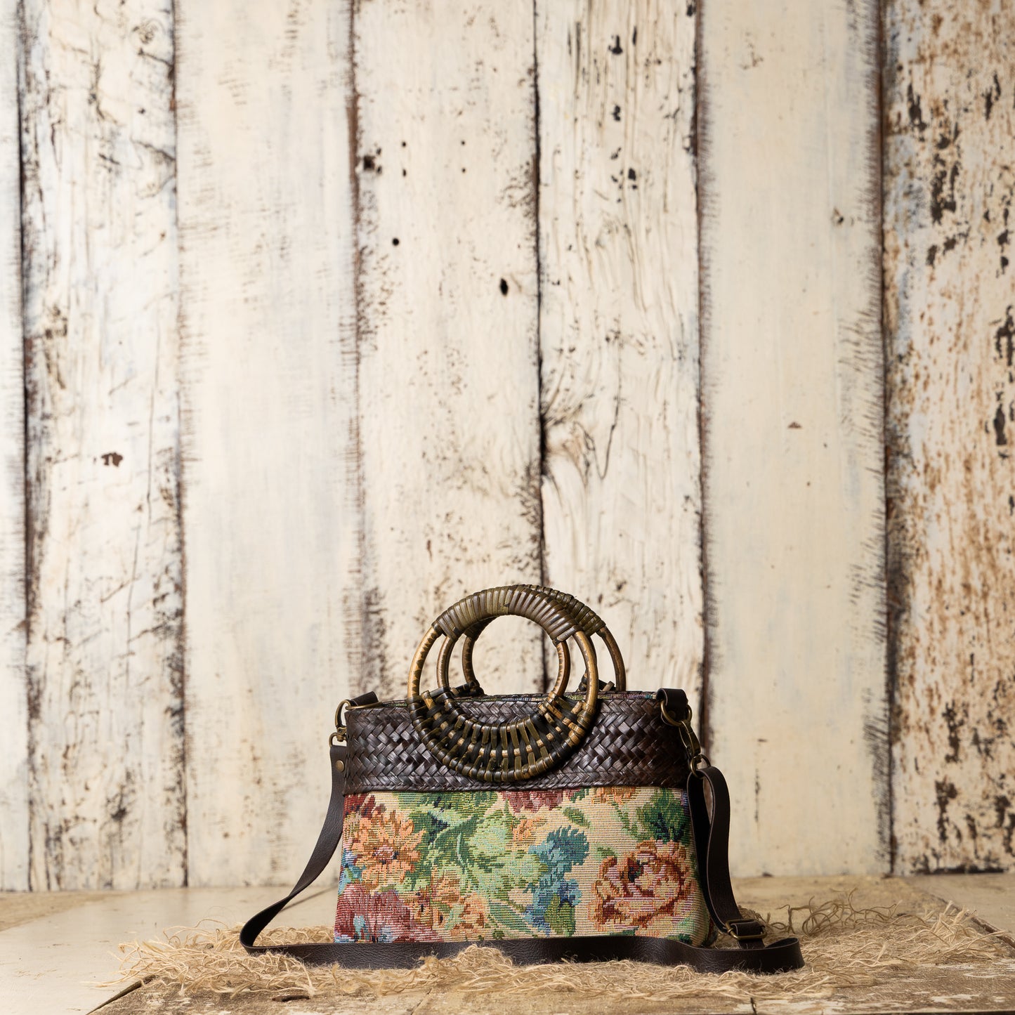 Willow Bloom Bag (Medium 10*7) - Ivory green