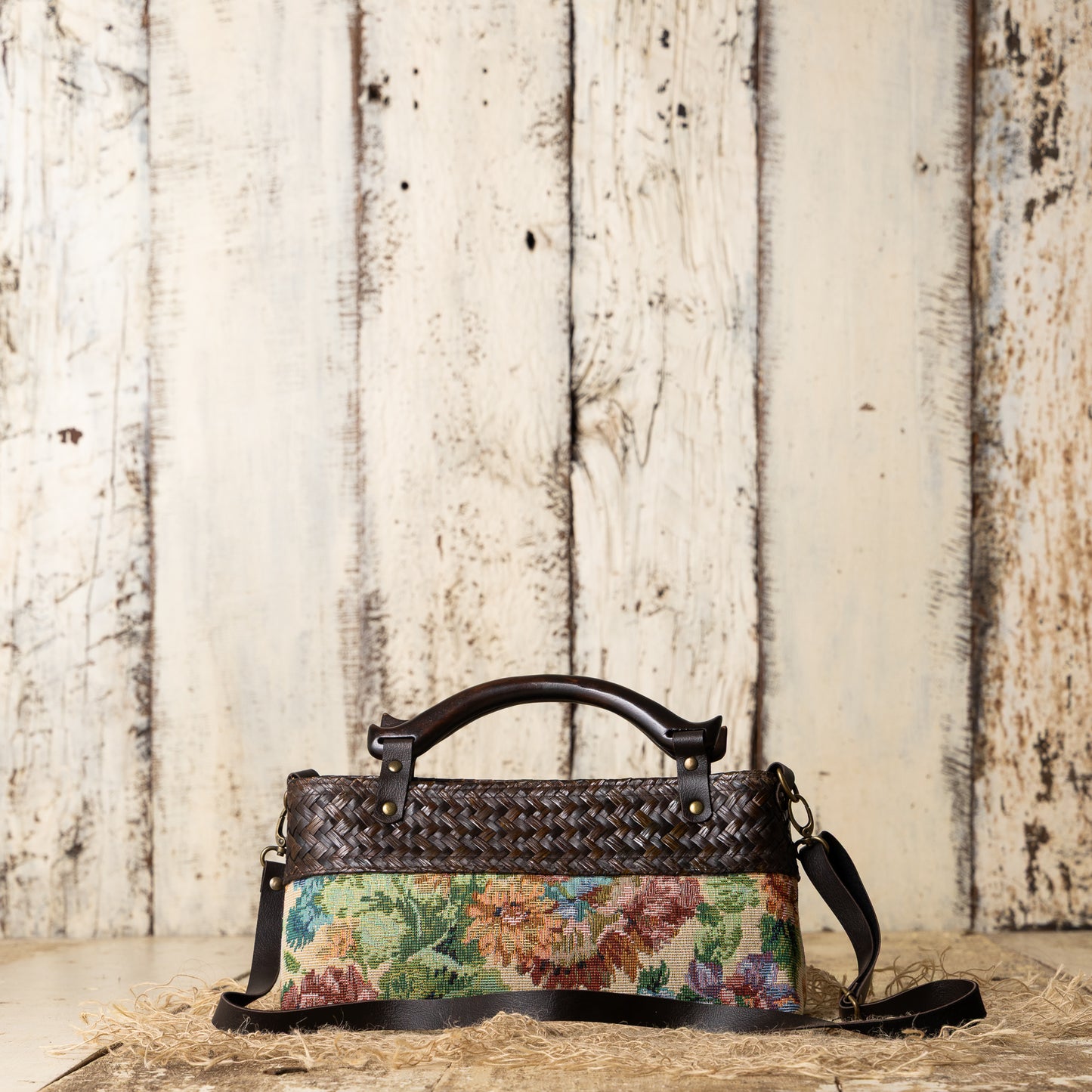 Willow Bloom Bag (Slim 12* 6) - Ivory Green