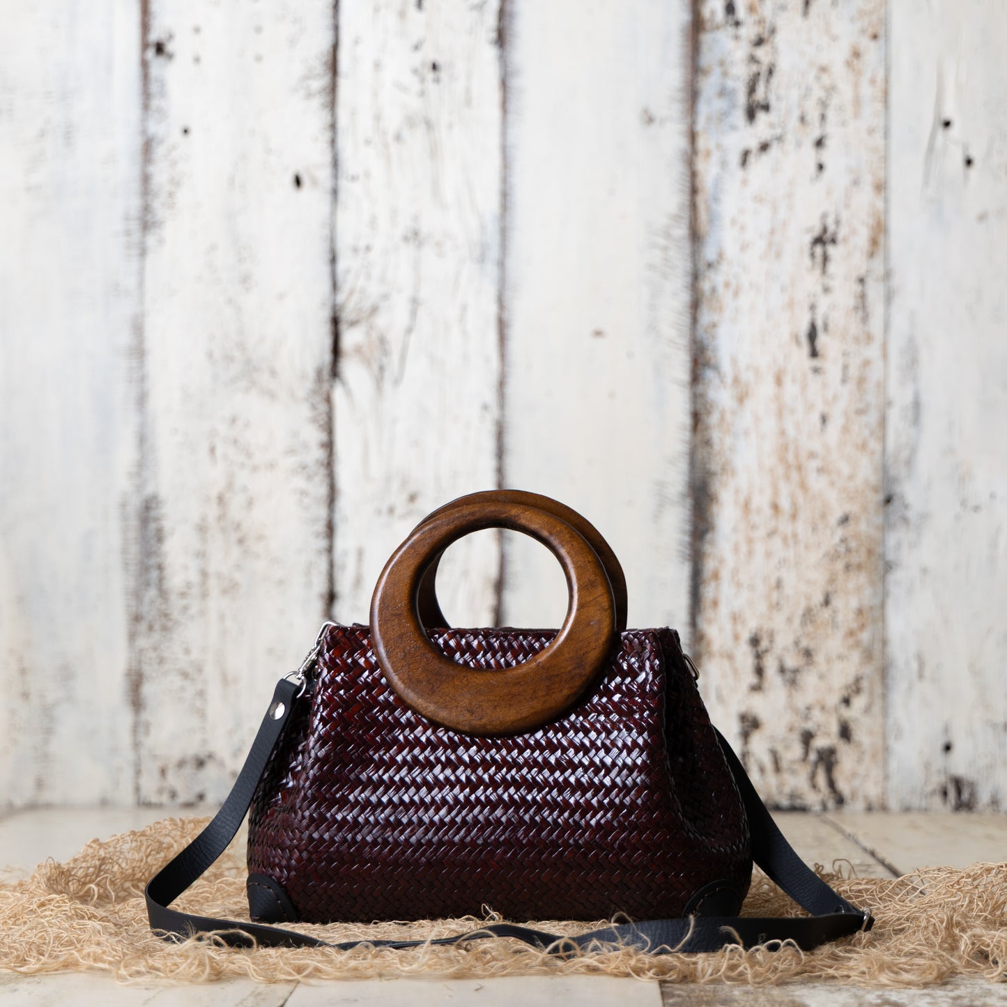 Aura Weave Bag - Mahogany