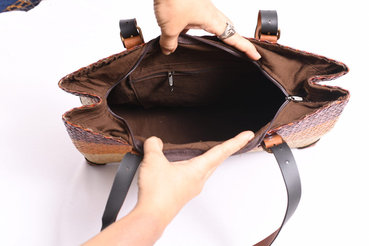 Straw Shopper Bag