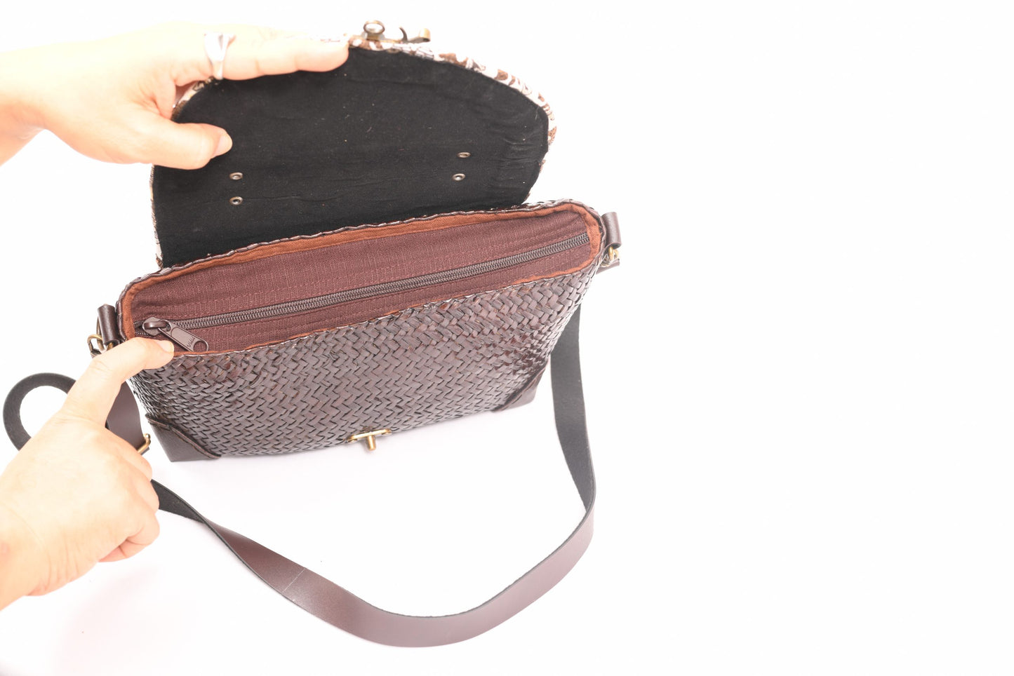 Medium Size Woven Slingbag