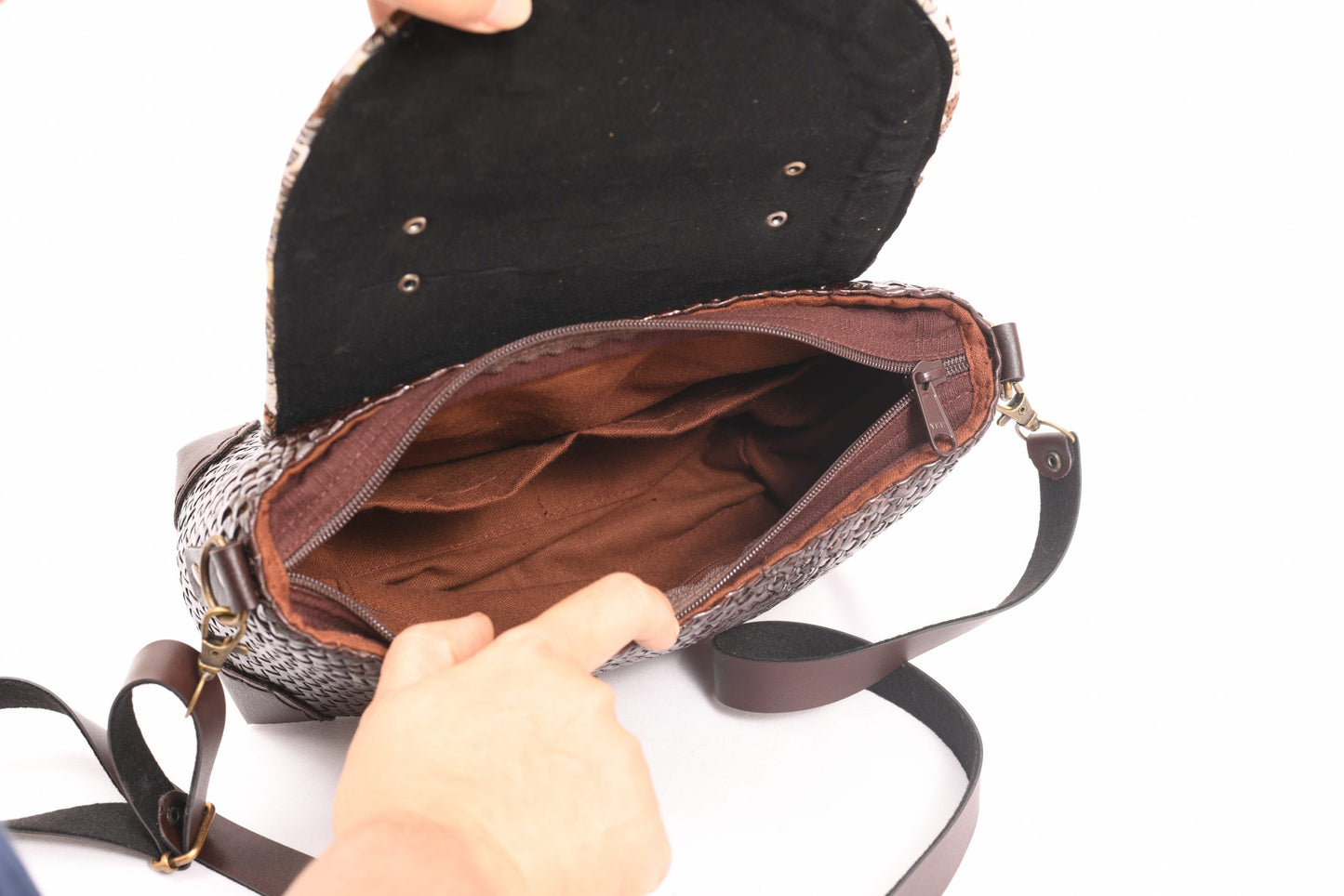 Medium Size Woven Slingbag