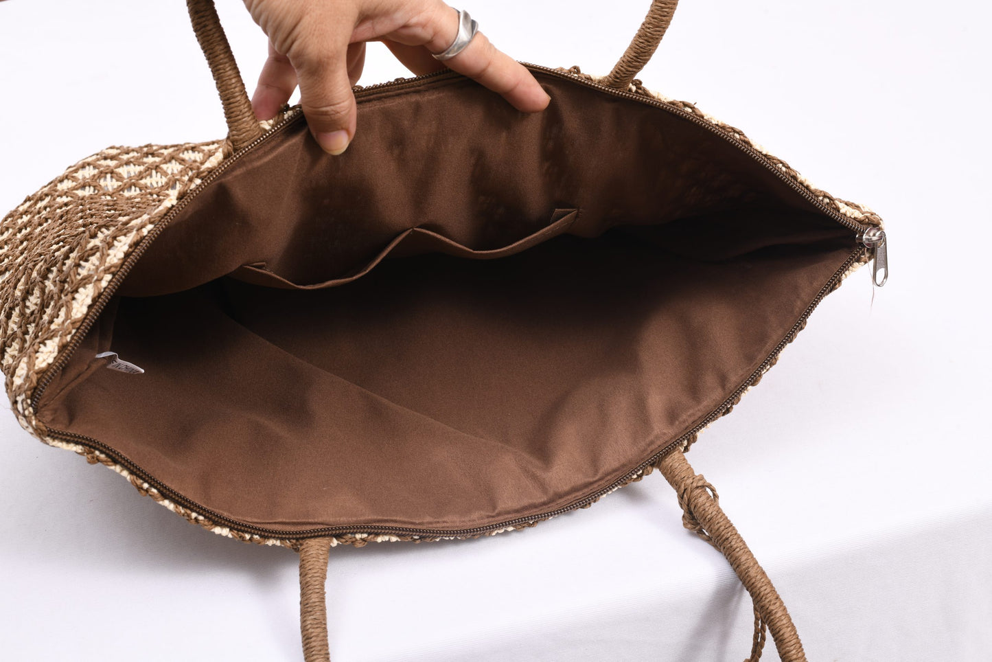 Tassel Straw Tote