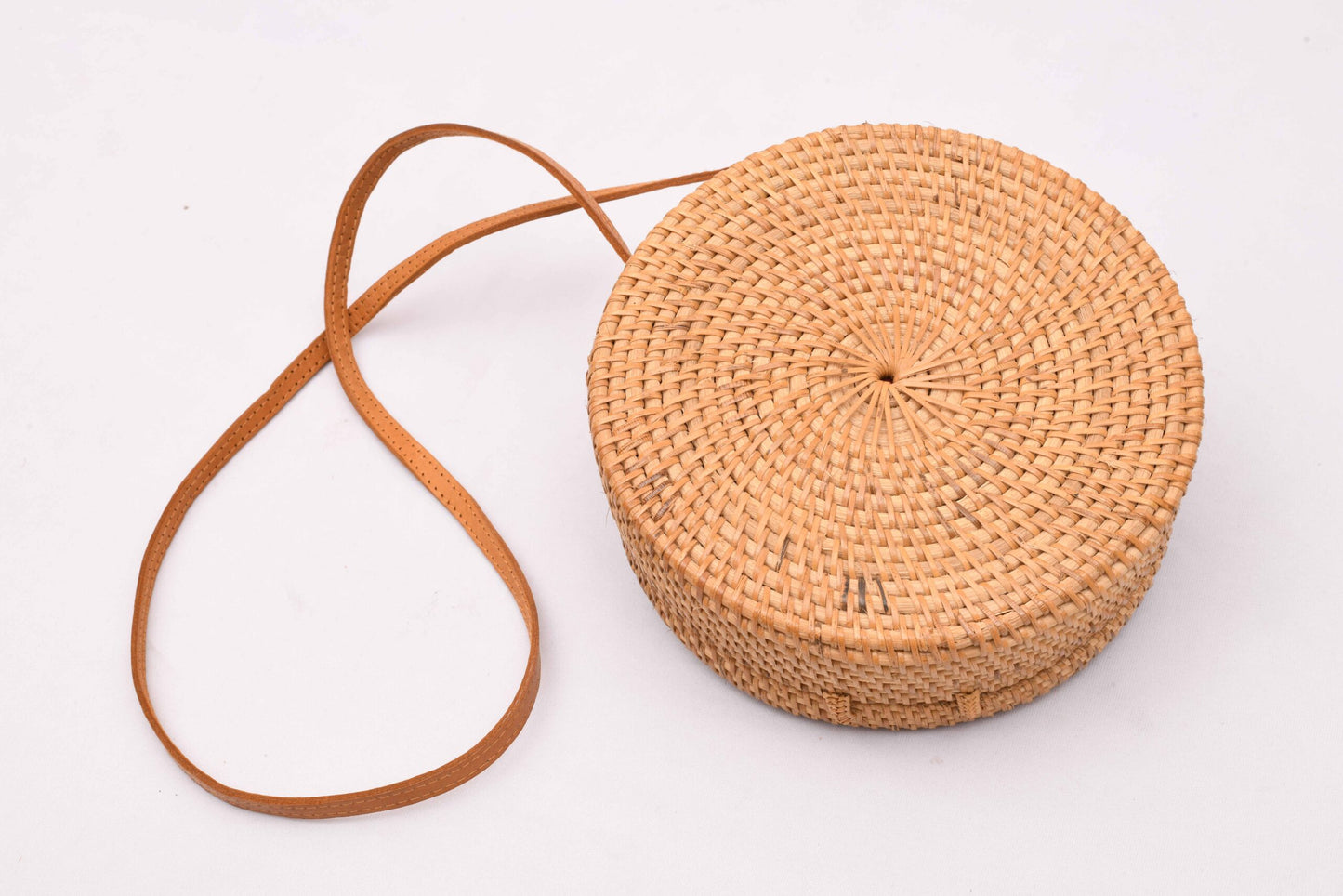 Round Rattan Bag