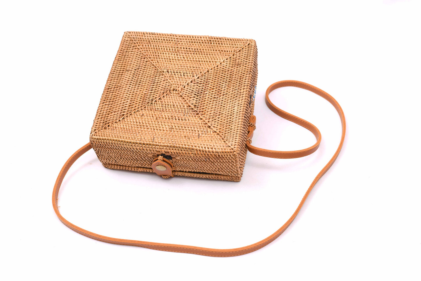 Square Rattan Bag