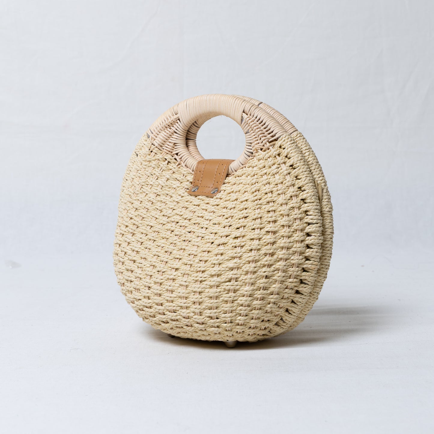 Women Nest Straw Bag - Ivory