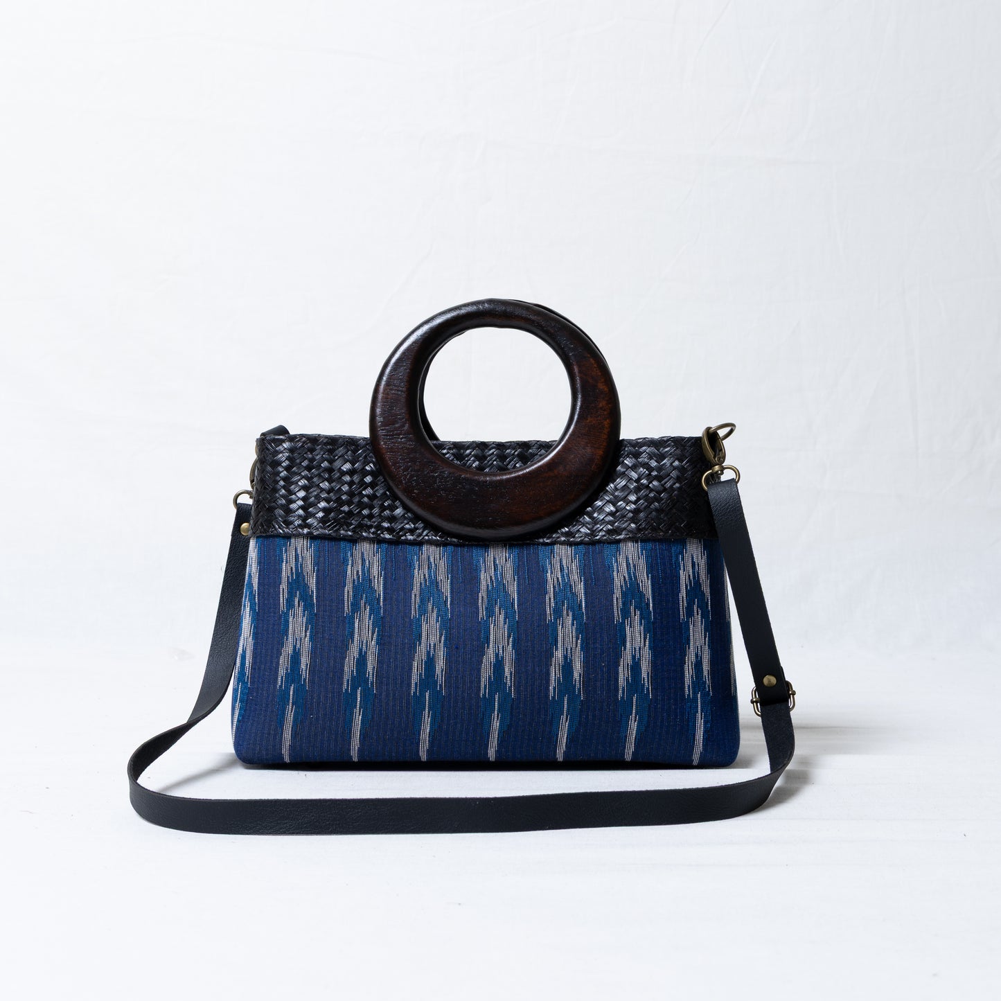 Elegant Ikkat Bag (Indigo)