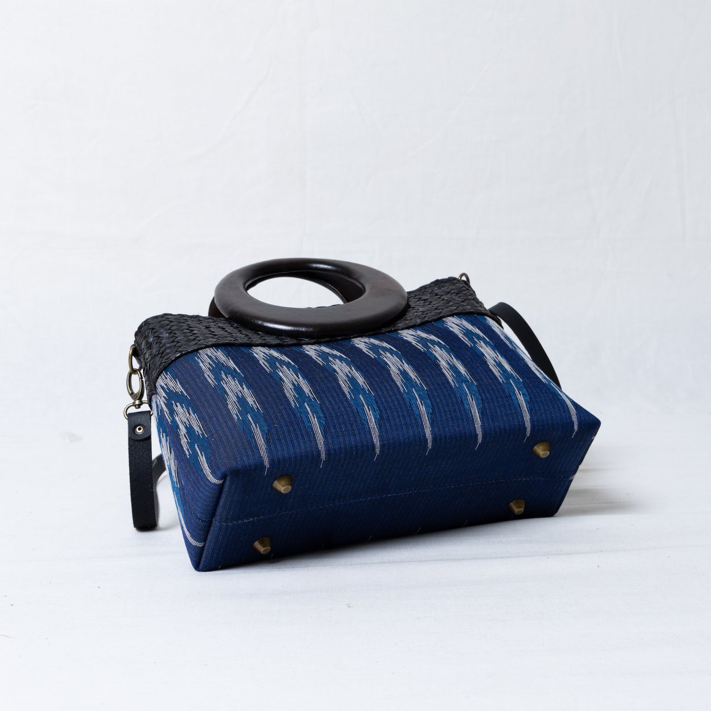 Elegant Ikkat Bag (Indigo)