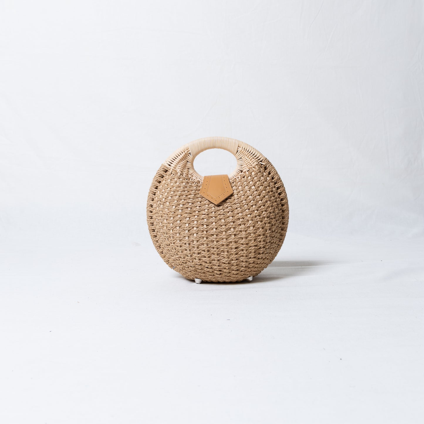 Women Nest Straw Bag - Beige