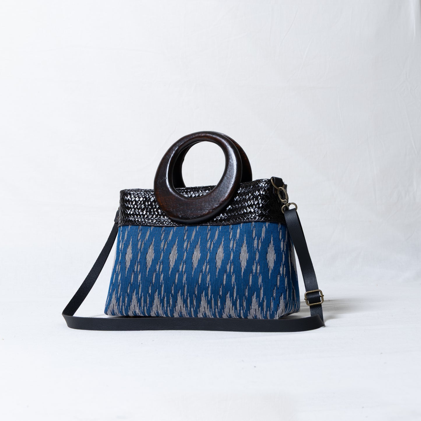Elegant Ikkat Bag Indigo - Pattern 2