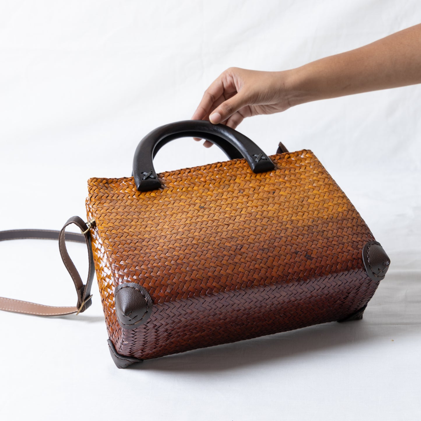 Duet Weave Bag (tan brown)