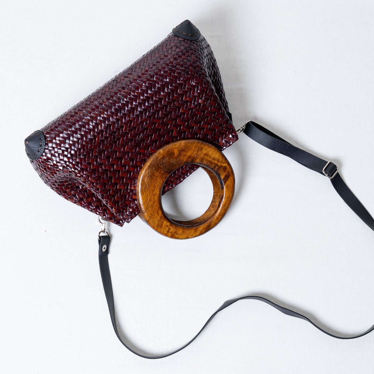 Aura Weave Bag - Mahogany