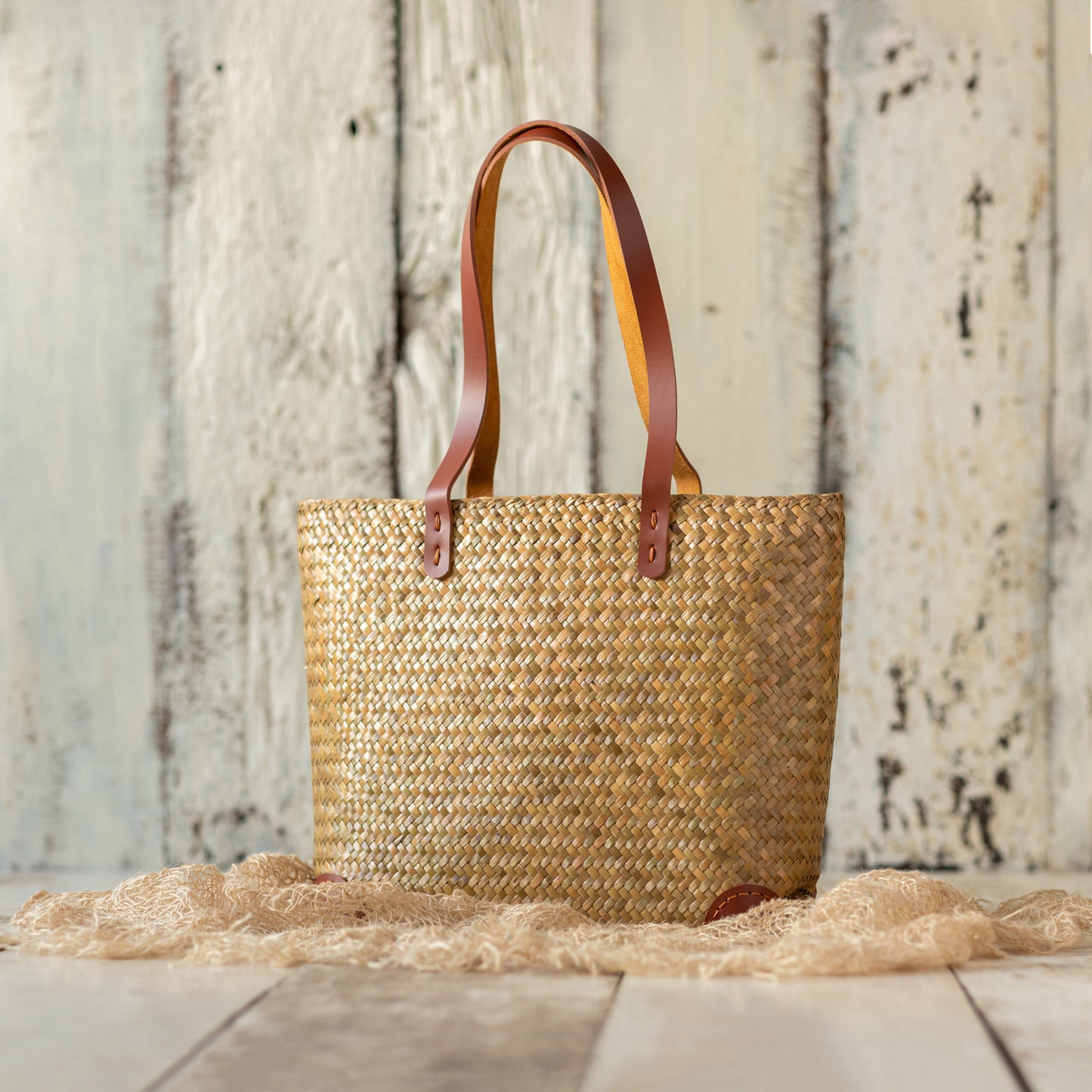 Natural Woven Totebag