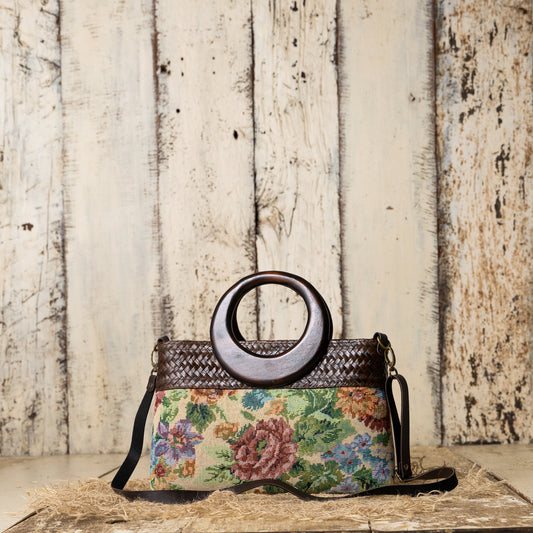 Willow Bloom Bag (Big 12*8) - Ivory green