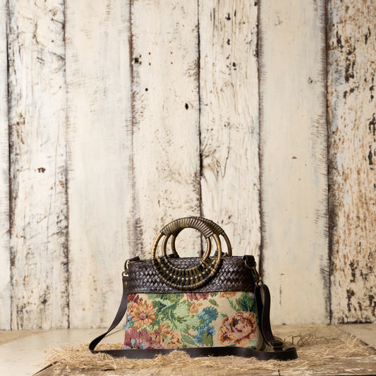 Willow Bloom Bag (Medium 10*7) - Ivory green