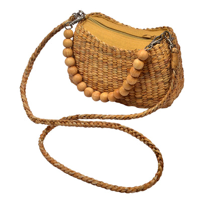 Beaded Straw Slingbag