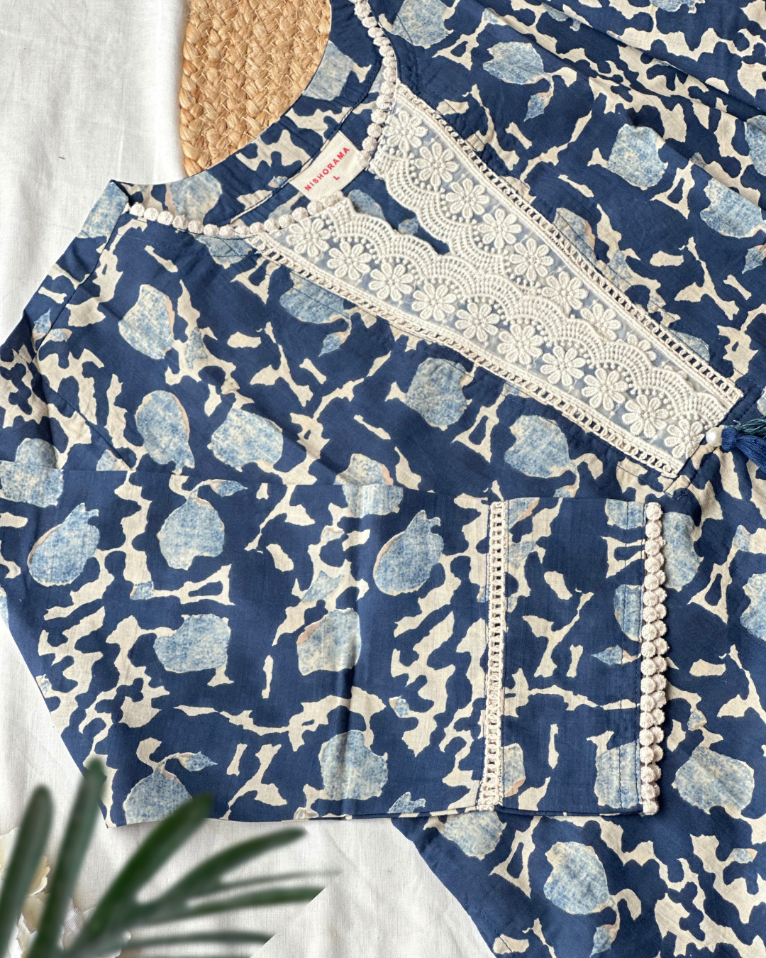Indigo Cotton Print