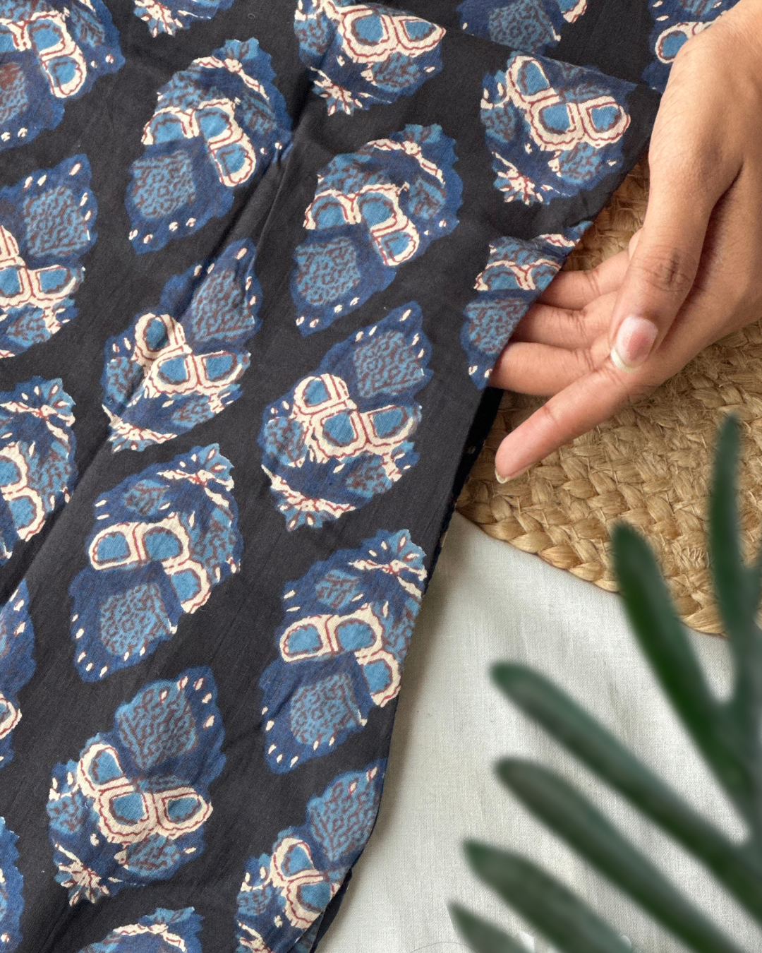 Jahota Hand Block Kurti  (Yolk Pattern)