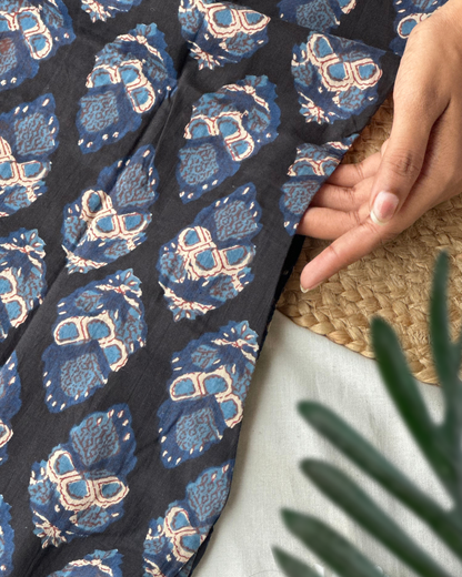 Jahota Hand Block Kurti  (Yolk Pattern)