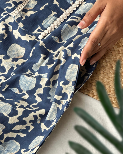 Indigo Cotton Print