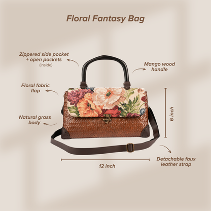 Floral Fantasy Bag 12*6