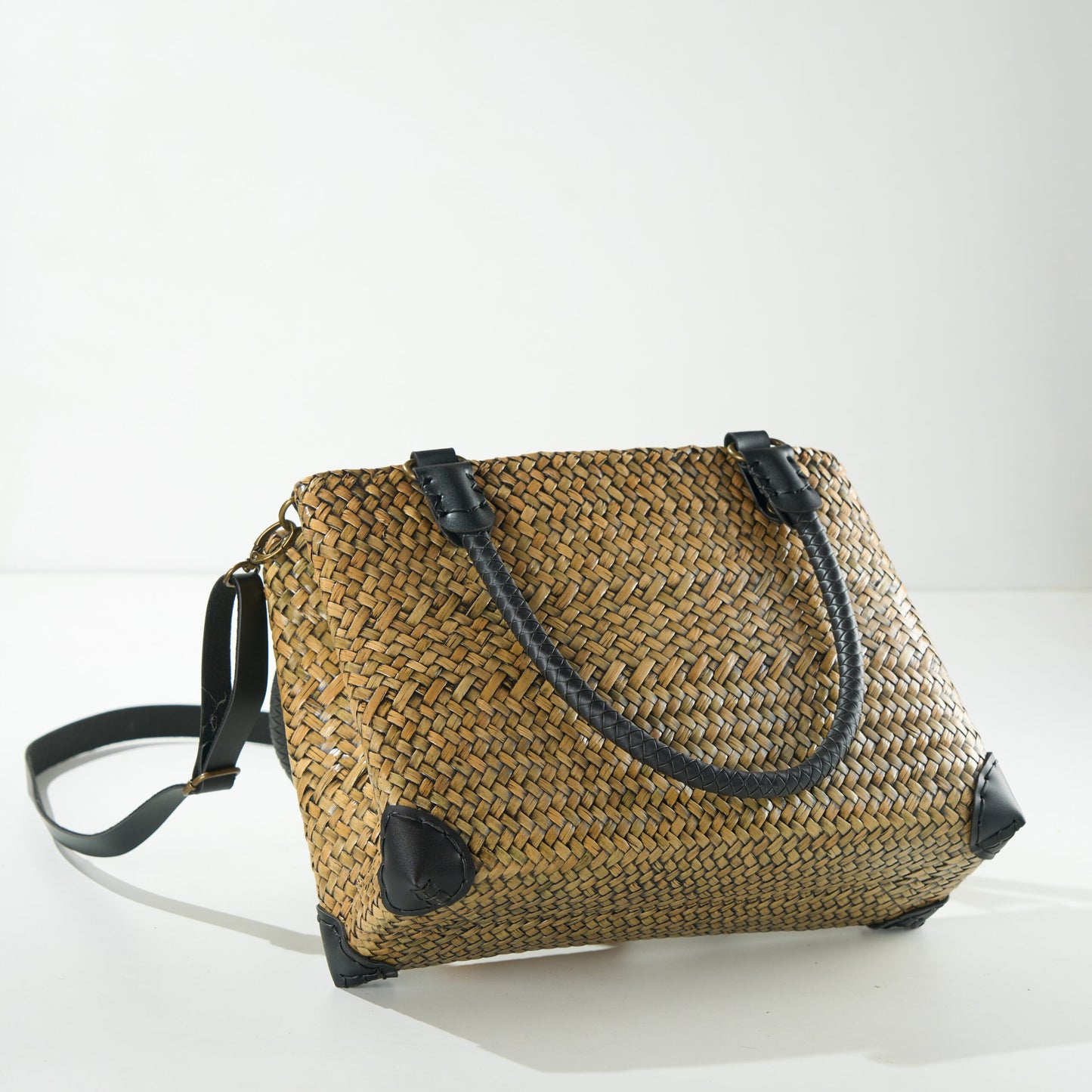 Braided handle Timeless Green Haze Handbag