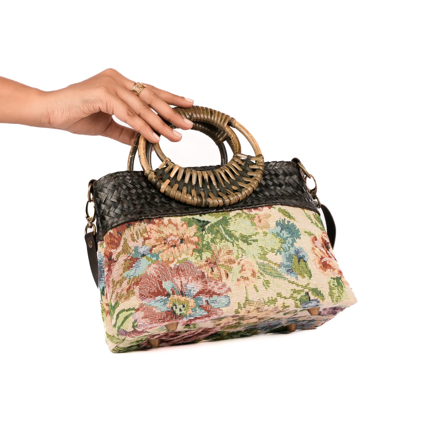 Willow Bloom Bag (Medium 10*7) - Ivory green