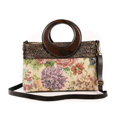 Willow Bloom Bag (Big 12*8) - Ivory green