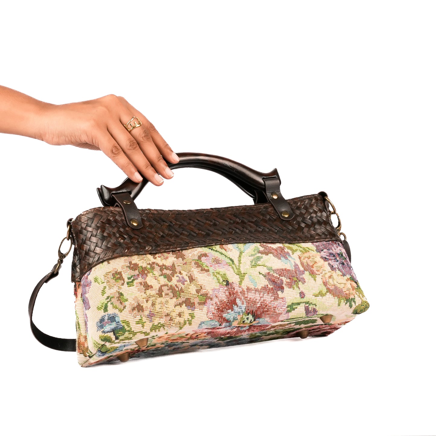Willow Bloom Bag (Slim 12* 6) - Ivory Green
