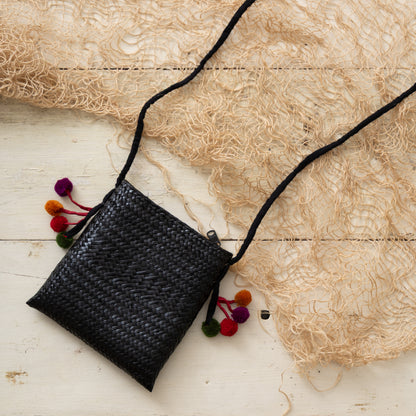 Pompom Black 8"