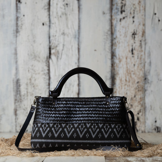 Classic Ikkat Bag (charcoal grey)