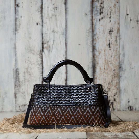 Classic Ikkat Bag (Tan Brown)