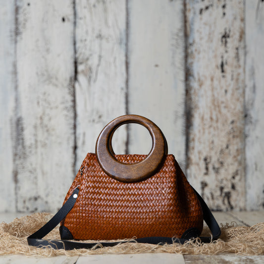 Aura Weave Bag - Tan