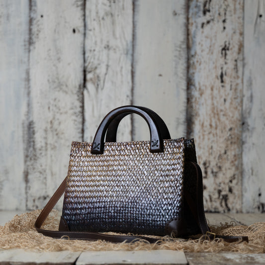 Duet Weave Bag (Smoky Brown)