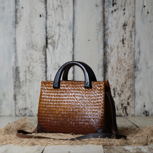 Duet Weave Bag (tan brown)