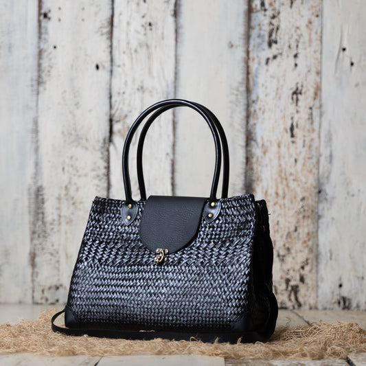 Holdall Woven Bag Black