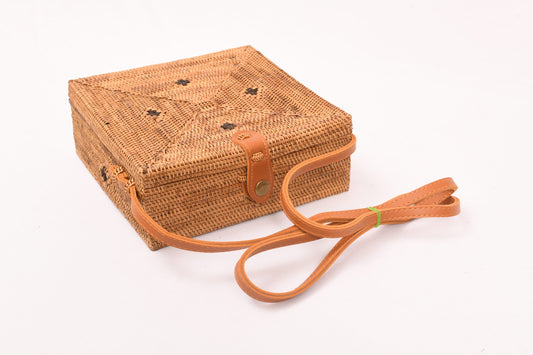 Square Rattan Bag