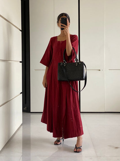 Black Classic Timeless Woven Handbag