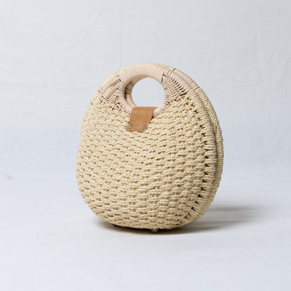 Women Nest Straw Bag - Ivory