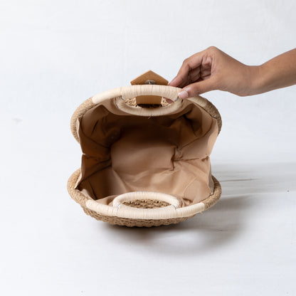 Women Nest Straw Bag - Ivory