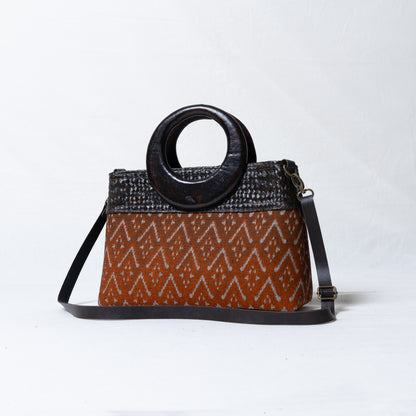 Elegant Ikkat Bag (Earthy Tan)