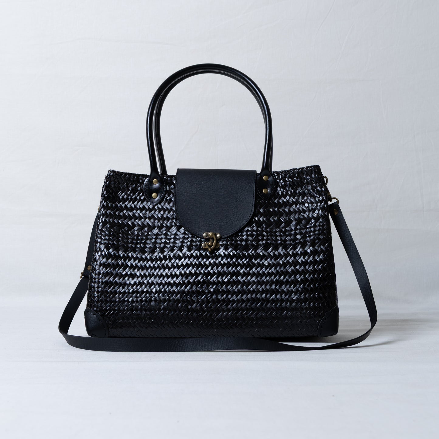 Holdall Woven Bag Black