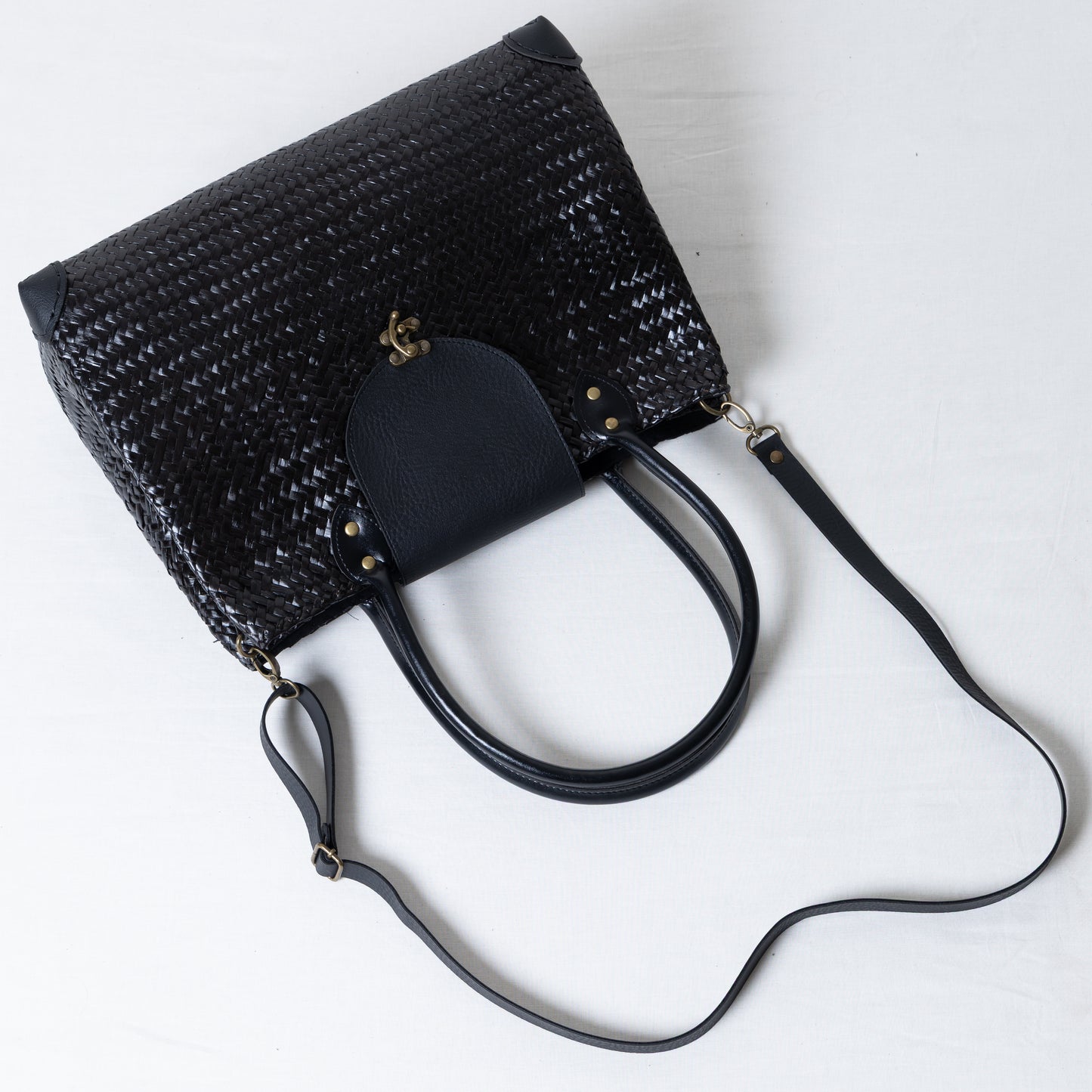 Holdall Woven Bag Black