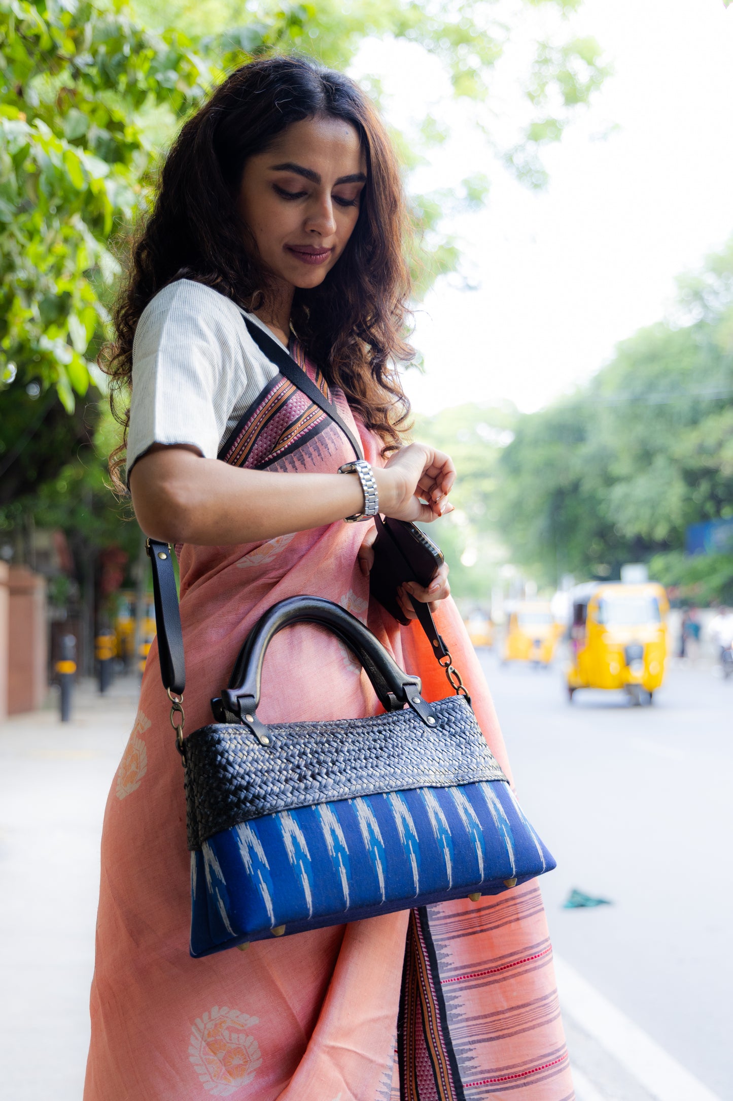 Classic Ikkat Bag (Indigo)