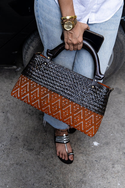 Classic Ikkat Bag (Earthy Tan)