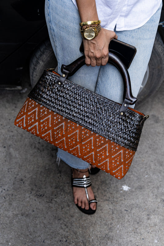 Classic Ikkat Bag (Earthy Tan)