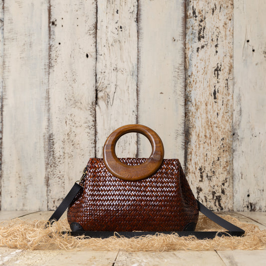 Aura Weave Bag - brown