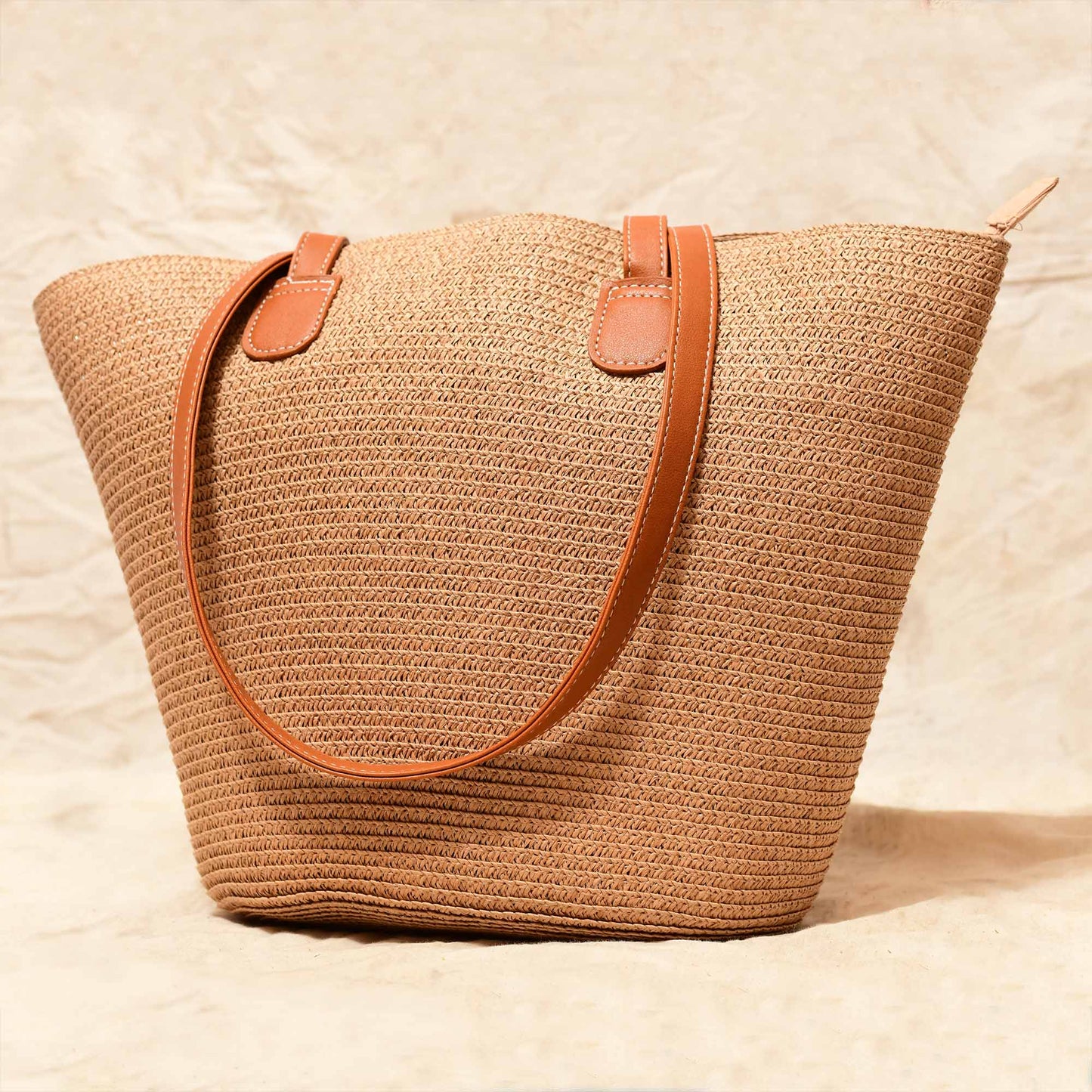 Natural Raffia Tote