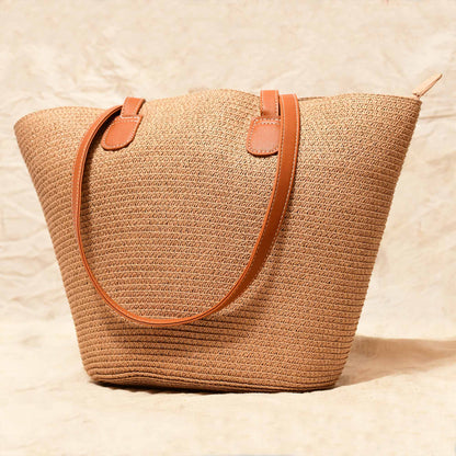 Natural Raffia Tote