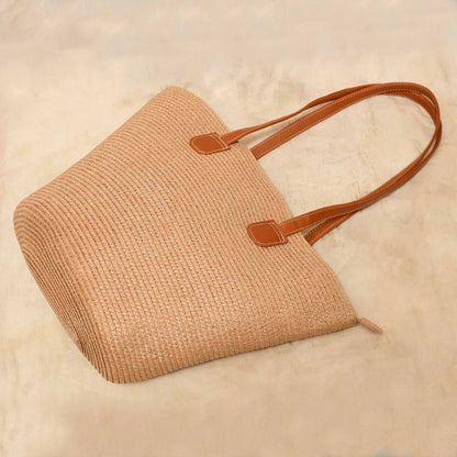 Natural Raffia Tote